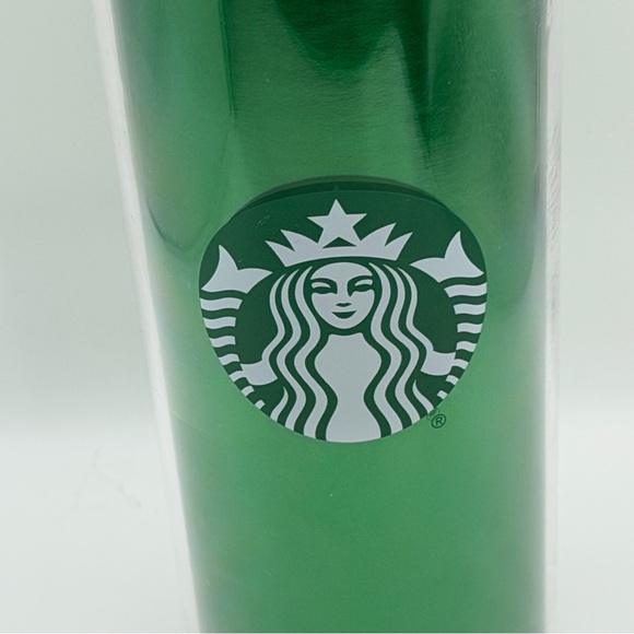 2020 Starbucks Holiday Coffee Logo Green 16oz Travel Mug/Tumber w/ Lid - Picture 2 of 7